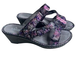 Alegria Lot 299 Funtastic Wedge Sandal Shoes Women’s Size EU 38